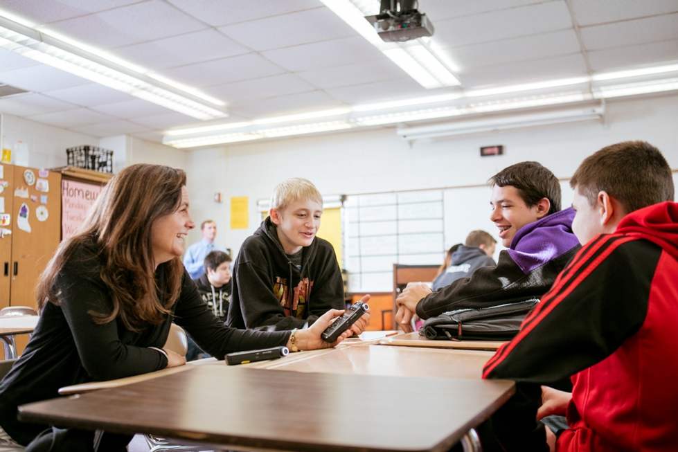 Classroom of middle school